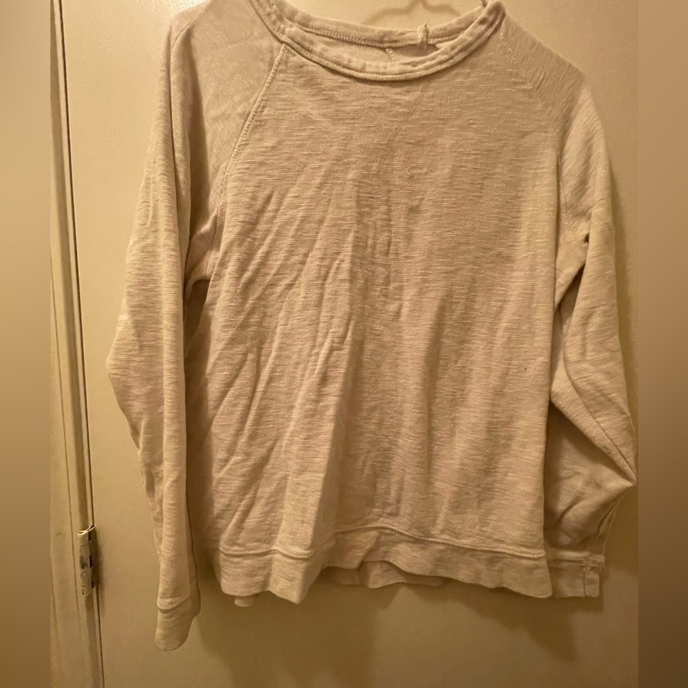 PD & C White hundred percent cotton long sleeves button shirt men's Medium